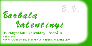 borbala valentinyi business card
